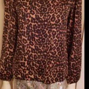 LEOPARD CUTE LONG SLEEVED TOP
